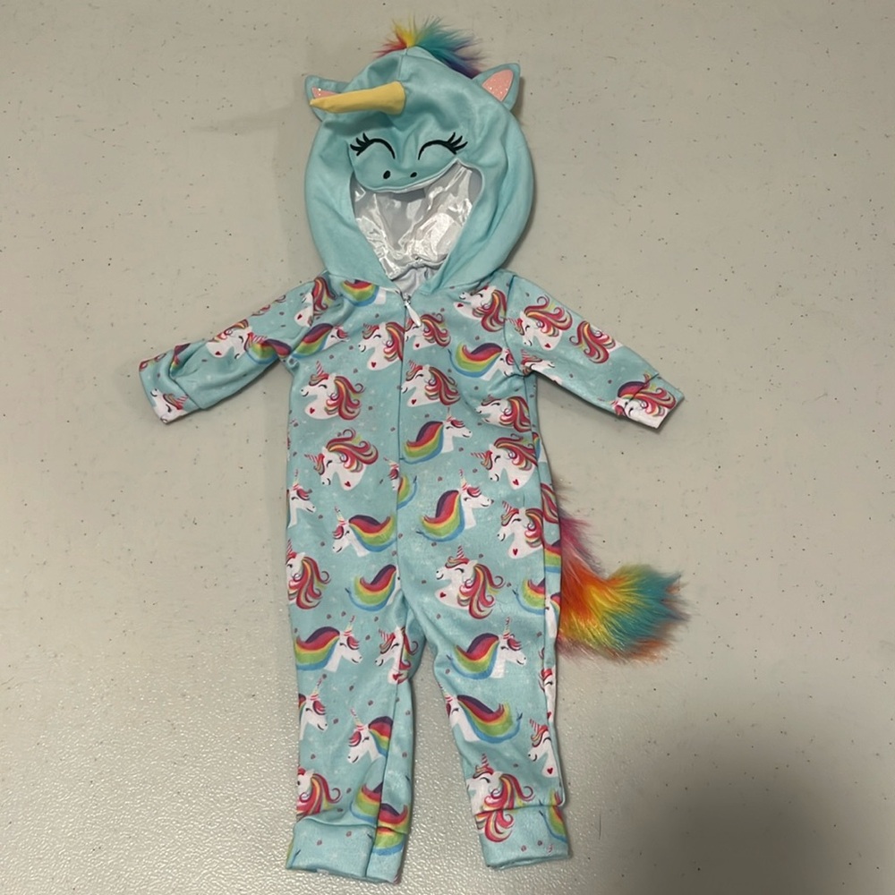 Unicorn Onesie for American Girl Doll